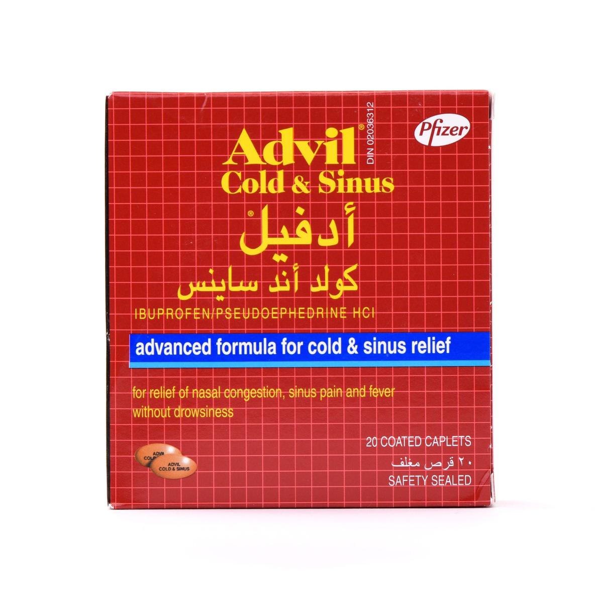 Advil-Cold&Sinus Caplet 20Pcs