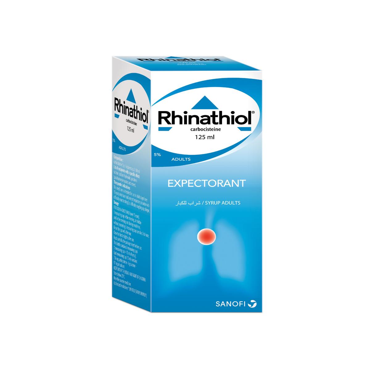 Rhinathiol 5% Syrup 125 Ml Adult