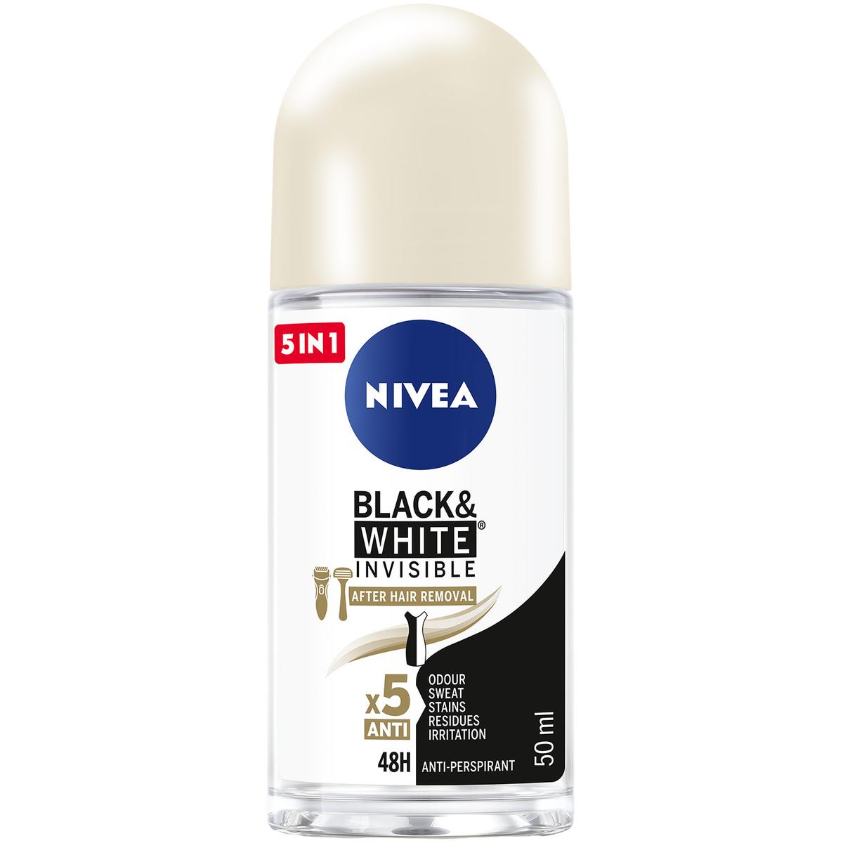 Nivea Deo B&W Silky Smooth Roll On 50Ml