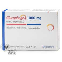 Glucophage 1000 Mg Tablet 30Pcs
